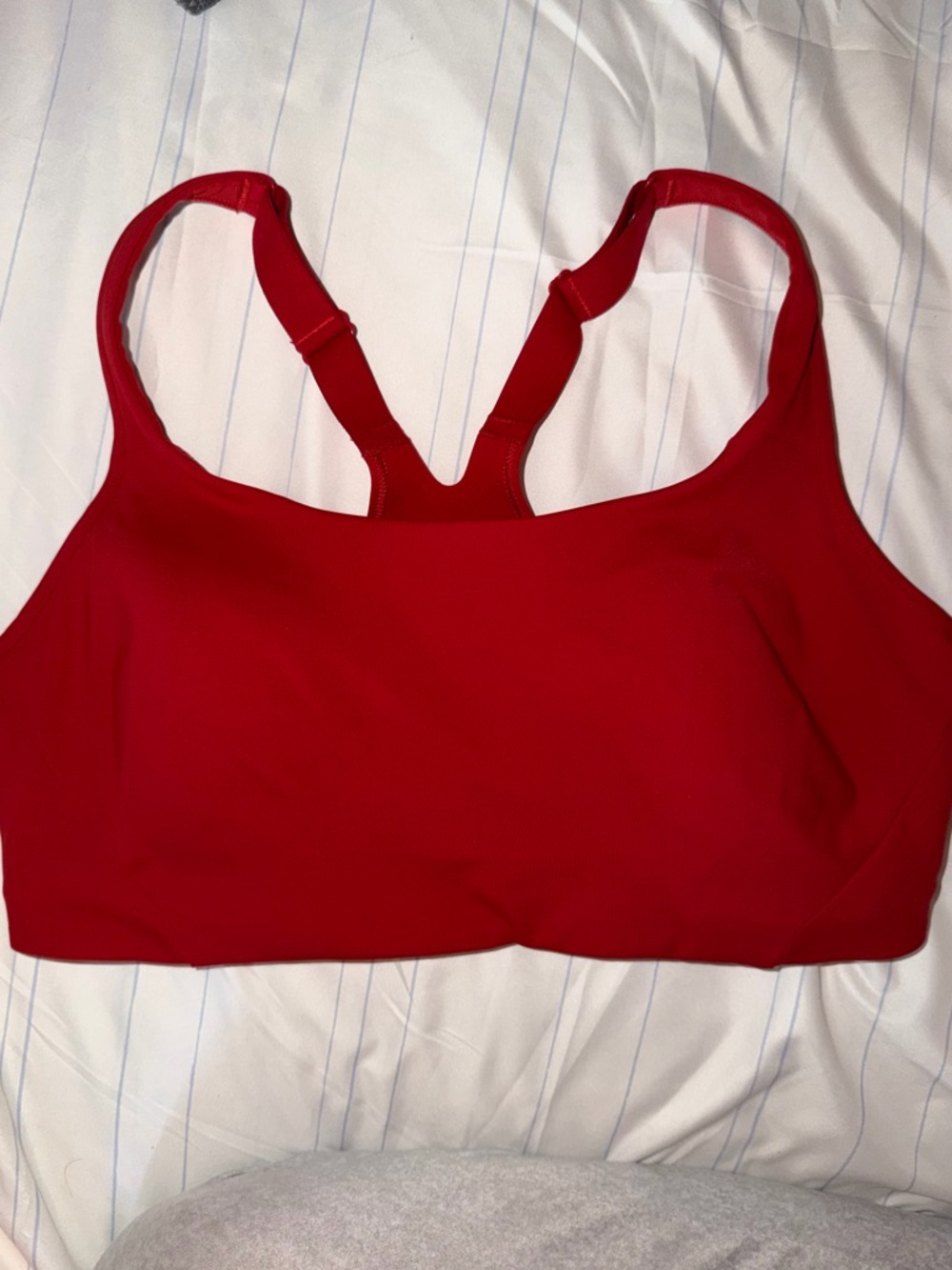 Lululemon Dark Red All Powered Up Bra Medium High Support Sports Bra Size 38D